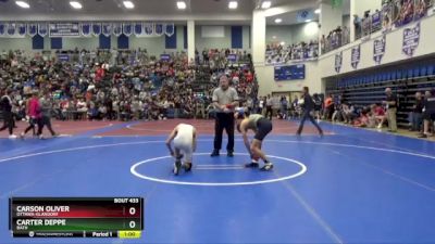 120 lbs Cons. Round 3 - Carter Deppe, BATH vs Carson Oliver, OTTAWA-GLANDORF