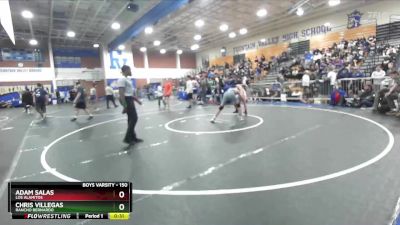 150 lbs Cons. Round 7 - Chris Villegas, Rancho Bernardo vs Adam Salas, Los Alamitos