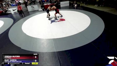 97 lbs Cons. Semi - Jordan Hilford, California vs Rudy Garcia, Team Selma Wrestling Club