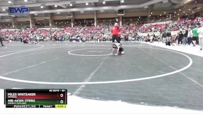 40 lbs Cons. Round 2 - Miles Whiteaker, Wamego vs Nib-Akwa Otero, Ogden`s Outlaws