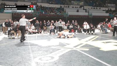 157 lbs Final - Blake Butler, May River vs Hayden Adkins, York