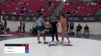 110 kg Semis - James Bechter, MVKWA Patriot Wrestling Club vs Kai Calcutt, Relentless Training Center