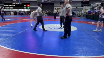 6A 190 lbs Quarterfinal - Cody Kirk, Pike Road School vs Rives Whiddon, Gulf Shores