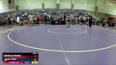 83 lbs Cons. Round 2 - Nicholas Ortega, IL vs Grady Moos, OH