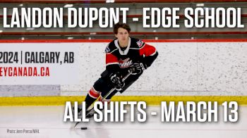 Landon DuPont (Edge School U18 Prep) vs. CIHA March 13 | 2024 WHL Exceptional Status