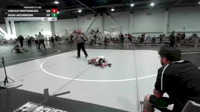 58 lbs Round Of 16 - Lincoln Whittenburg, Ceres Pups WC vs Noah Archibeque, Top Rank Hammers