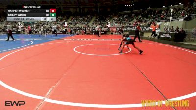 60 lbs Consi Of 16 #2 - Harper Weaver, All I See Is Gold Academy vs Bailey Winch, Thoroughbred Wrestling Academy