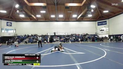 149 lbs Semifinal - Hercules Windrath, Cal Poly SLO vs Gavin Fernandez, Cal Poly SLO