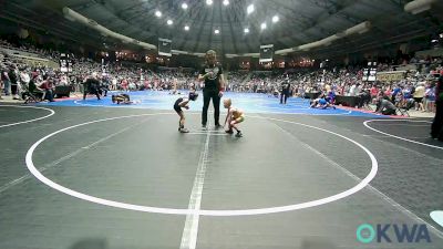 43 lbs Round Of 32 - Christopher Waitkus, Team Tulsa Wrestling Club vs Kase Hood, Weatherford Youth Wrestling