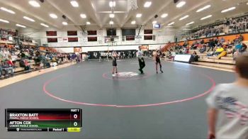 110 lbs Round 1 - Afton Cox, Lander Middle School vs Braxton Batt, Powell Middle School