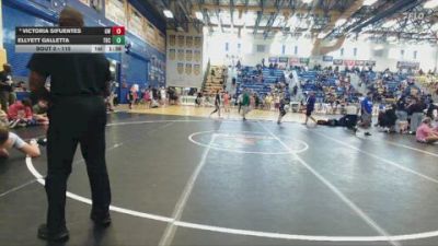 110 lbs Cons. Round 4 - Victoria Sifuentes, Gladiator Wrestling vs Ellyett Galletta, Grapple Academy