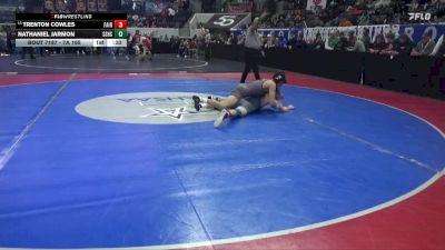 7A 165 lbs Cons. Round 3 - Trenton Cowles, Fairhope vs Nathaniel Jarmon, Smiths Station Hs