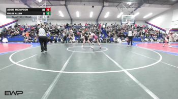 115 lbs Quarterfinal - Addie Thompson, Jenks vs Rylee Allen, Sand Springs HS