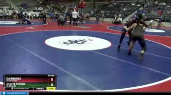 5A 195 lbs Quarterfinal - Dunte Maker, El Dorado vs DJ Brooks, Searcy High