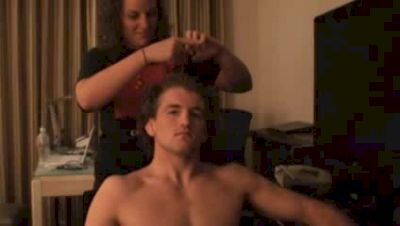 Ben Askren Getting His Hair Done