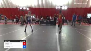 75 kg 5th Place - Dreshaun Ross, Sebolt Wrestling Academy vs Tyson Martin, LaCrosse Area Wrestlers