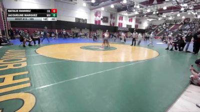 155 lbs Cons. Round 3 - Jacqueline Marquez, Warren vs Natalie Ramirez, Colton