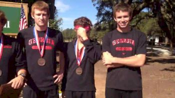 Georgia Men after runner up finish at 2012 NCAA South Regional