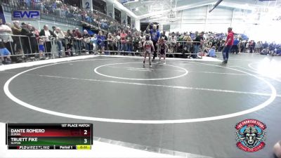 49 lbs 1st Place Match - Dante Romero, Duran vs Truett Fike, SlyFox