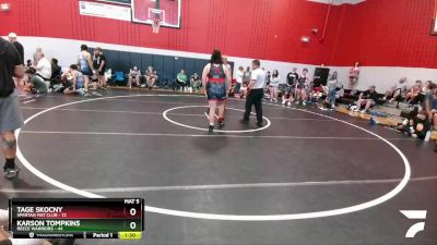 205 lbs Round 2 (6 Team) - Karson Tompkins, Reece Warriors vs Tage Skocny, Spartan Mat Club