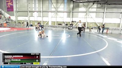 52-54 lbs Round 1 - Olivia Franklin, Montana vs Karsen Anderson, Lionheart WC