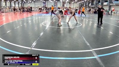 136 lbs Rd# 4- 12:45pm Friday - Madison Helms, POWA vs Taylynn Stratton, So. Cal. Hammers