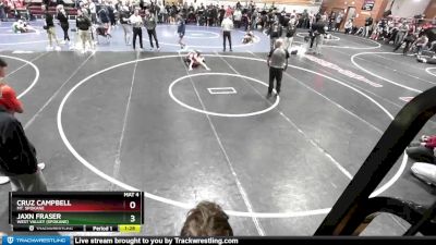 113 lbs Champ. Round 2 - Cruz Campbell, Mt. Spokane vs Jaxn Fraser, West Valley (Spokane)