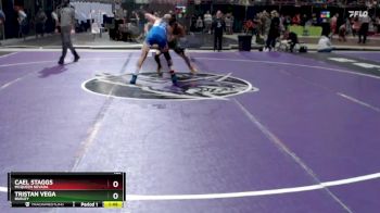 126 lbs Champ. Round 2 - Tristan Vega, Burley vs Cael Staggs, McQueen Nevada