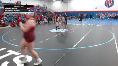 138-145 lbs 1st Place Match - Samantha Patton, Emmanuel University vs Arieana Bacon, Huntingdon