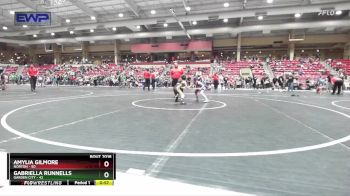 60 lbs Champ. Round 2 - Amylia Gilmore, Norton vs Gabriella Runnells, Garden City