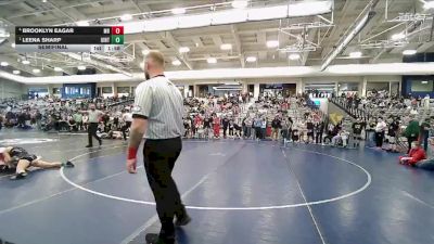 105 lbs Semifinal - Leena Sharp, Uintah vs Brooklyn Eagar, Mountain Ridge