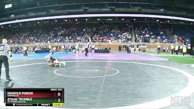 D3-113 lbs Cons. Round 2 - Maximus Pigeon, Hopkins HS vs Ethan Trumble, Mt Morris (EAJ) HS