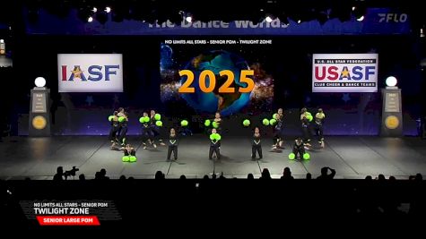 No Limits All Stars - Senior Pom - Twilight Zone [2025 Senior Large Pom Finals] 2025 The Dance Worlds