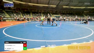 115 lbs Round Of 16 - Tyson Crowsey, Ranger 47 Wrestling Club vs Aiden Jalajel, Threestyle Wrestling Of Oklahoma