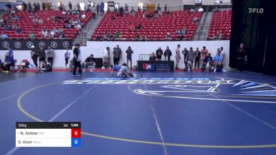 65 kg Rnd Of 64 - Nathaniel Askew, Tar Heel Wrestling Club vs Dimitri Kizer, Oklahoma