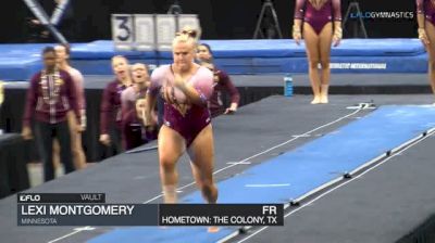 Lexi Montgomery - Vault, Minnesota - GymQuarters Invitational (NCAA)
