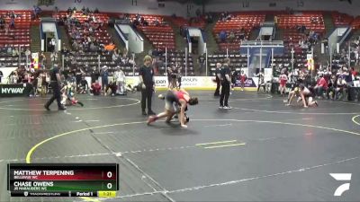 100 lbs Cons. Round 4 - Chase Owens, Jr Marauders WC vs Matthew Terpening, Bellevue WC