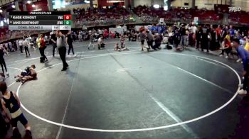 75 lbs Cons. Round 2 - Kage Kohout, York Wrestling Club vs Jake Soethout, Junior Titans Wrestling Club