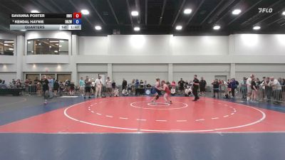 125 lbs Quarters - Savanna Porter, Heatwave Wrestling Club vs Kendal Haynie, Daughters Of Zion Wrestling