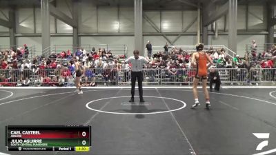 125 lbs Semifinal - Cael Casteel, Abilene vs Julio Aguirre, South Central Punishers