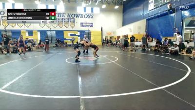 132 lbs Round 1 (8 Team) - Lincoln Woodsby, Eagles WC vs Justo Medina, Wild Horse Riders