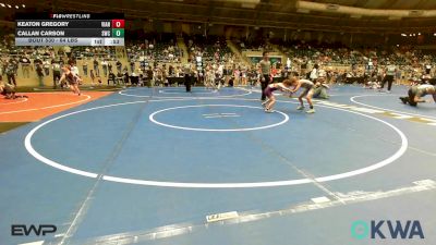 64 lbs Consi Of 8 #2 - Keaton Gregory, Vian Wrestling Club vs Callan Carson, Salina Wrestling Club