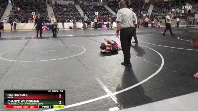 95 lbs 1st Place Match - Chance Wilderman, Frontenac Youth Wrestling Club vs Dalton Paul, Maize