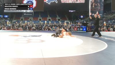 165 lbs Cons. Sub-rd Of 64 - Braxton Winkey, Iowa vs Brian Moreno, Idaho