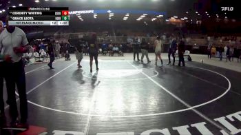 190 lbs 1st Place Match - Grace Leota, Hernando vs CERENITY WHITING, Countryside