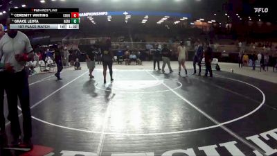 190 lbs 1st Place Match - Grace Leota, Hernando vs CERENITY WHITING, Countryside