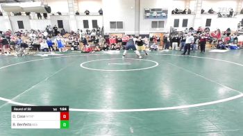 285 lbs Round Of 32 - Derek Case, Mt. Hope vs Brady Benfeito, Bristol County/Dighton Rehoboth