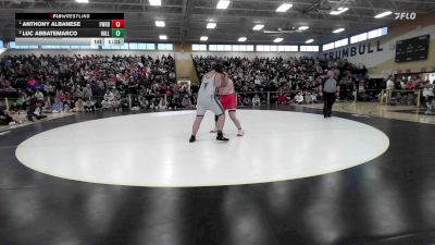 285 lbs Final - Anthony Albanese, Fairfield Warde vs Luc Abbatemarco, Hall