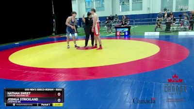 80kg Quarterfinal - Nathan Sweet, London-Western WC vs Joshua Strickland, Lakehead WC