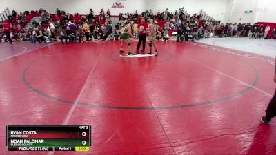 150 lbs Cons. Round 5 - Noah Palomar, Pueblo County vs Ryan Costa, Prairie View